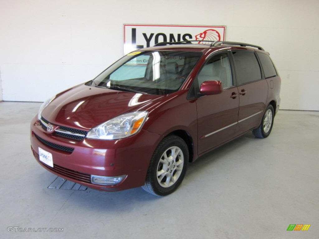 2004 Sienna XLE Limited - Salsa Red Pearl / Fawn Beige photo #1