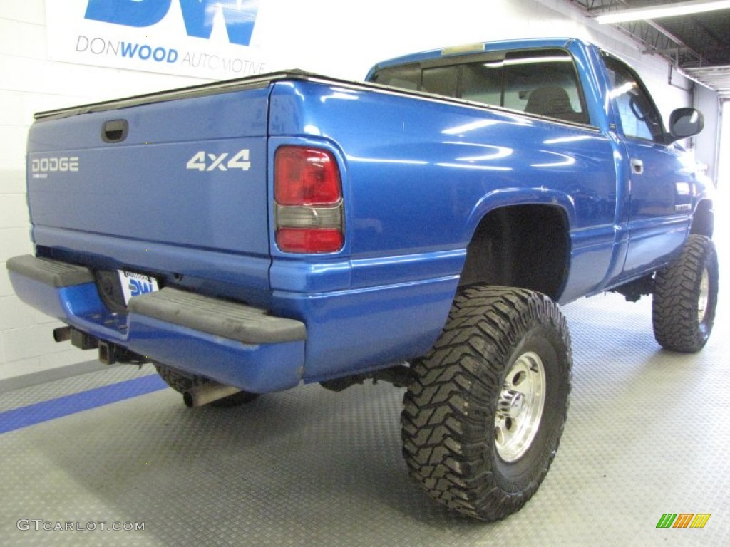 2001 Ram 1500 Sport Regular Cab 4x4 - Intense Blue Pearl / Agate photo #4