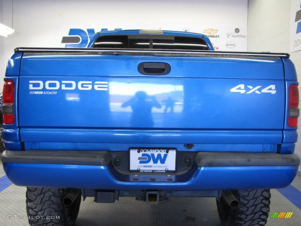 2001 Ram 1500 Sport Regular Cab 4x4 - Intense Blue Pearl / Agate photo #8