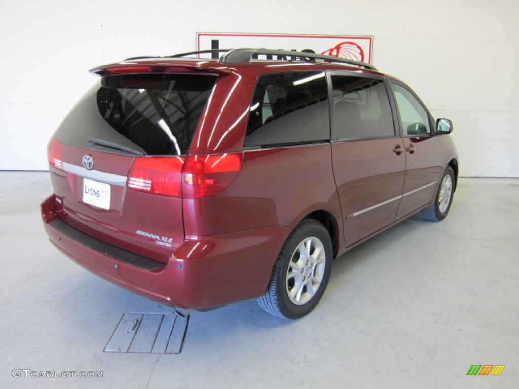 2004 Sienna XLE Limited - Salsa Red Pearl / Fawn Beige photo #21