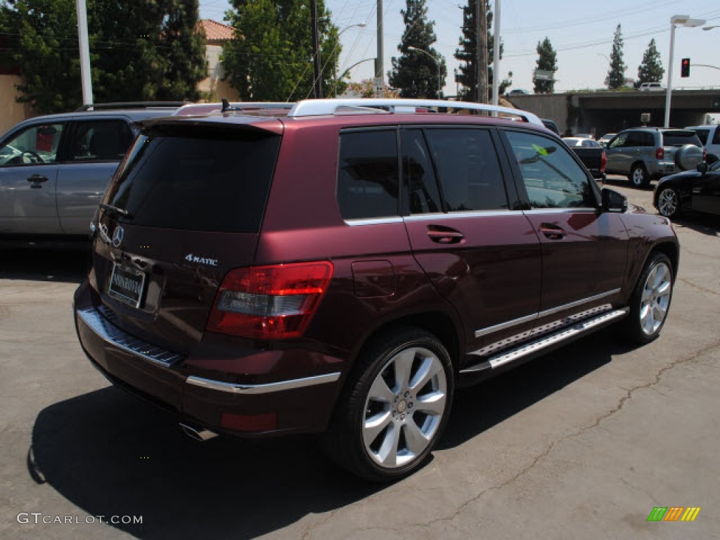 2010 GLK 350 4Matic - Barolo Red Metallic / Black photo #8