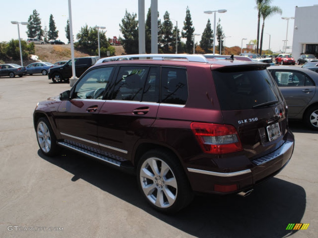 2010 GLK 350 4Matic - Barolo Red Metallic / Black photo #11