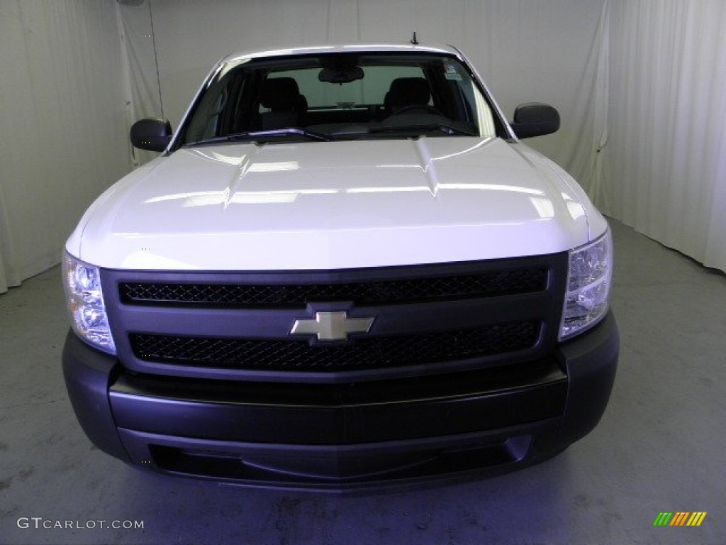 2008 Silverado 1500 Work Truck Extended Cab - Summit White / Dark Titanium photo #2