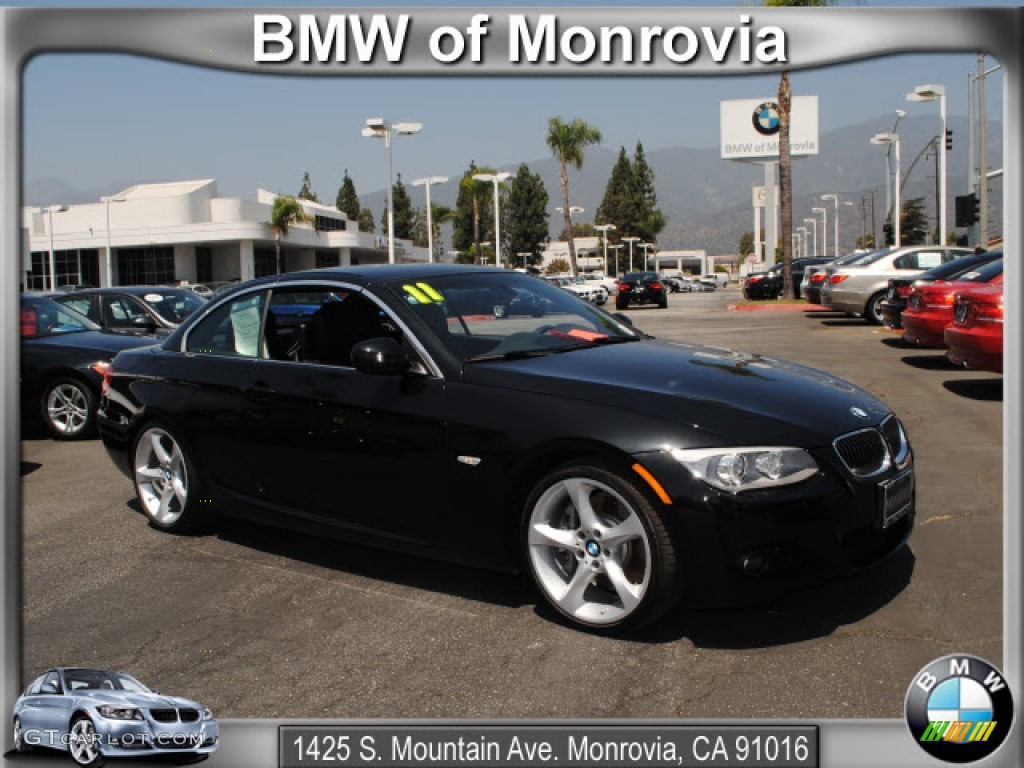 2011 3 Series 335i Convertible - Jet Black / Black photo #1