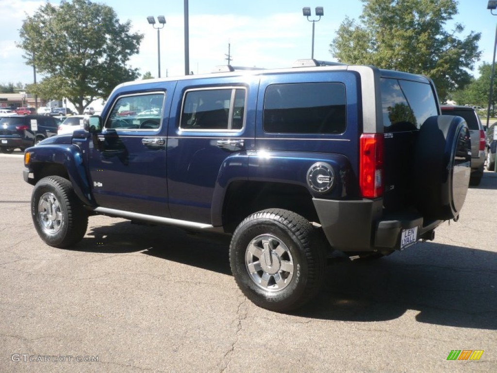 Midnight Blue Metallic 2008 Hummer H3 Standard H3 Model Exterior Photo #53069278