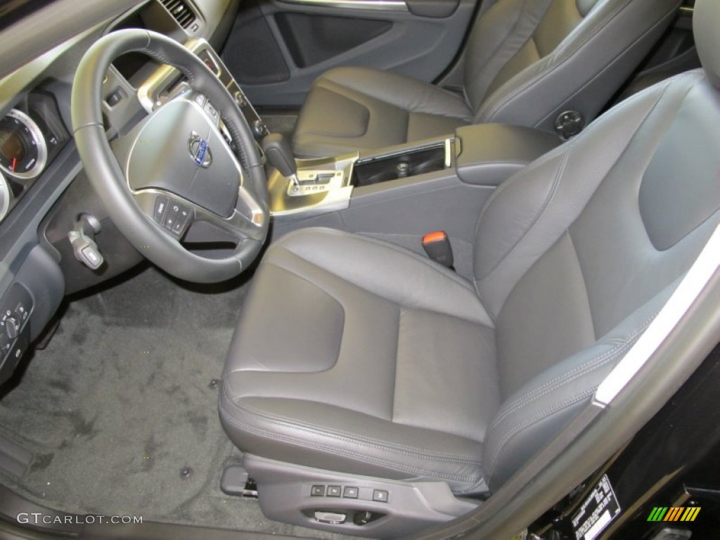 Off Black/Anthracite Black Interior 2012 Volvo S60 T6 AWD Photo #53069548