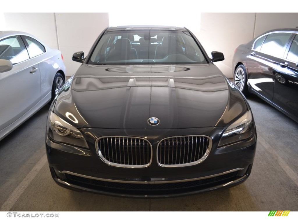 2012 7 Series 750i Sedan - Dark Graphite Metallic / Black photo #6