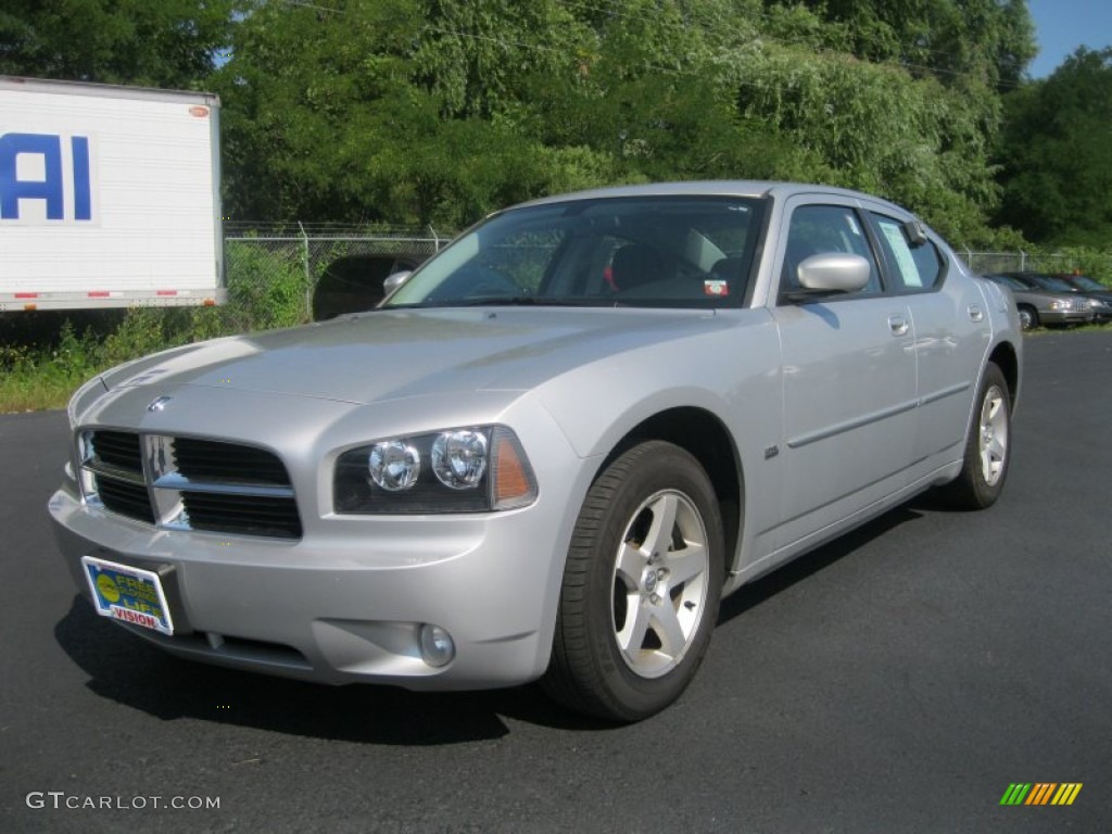 2010 Charger SXT - Bright Silver Metallic / Dark Slate Gray photo #1