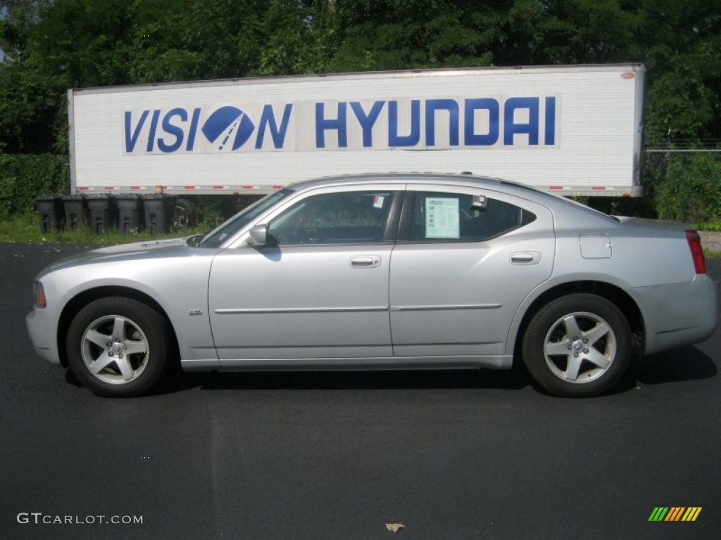 2010 Charger SXT - Bright Silver Metallic / Dark Slate Gray photo #10