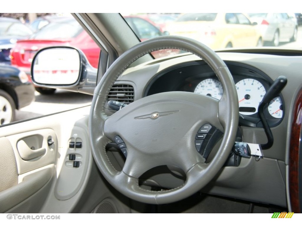2004 Chrysler Town & Country Touring Khaki Steering Wheel Photo #53071141