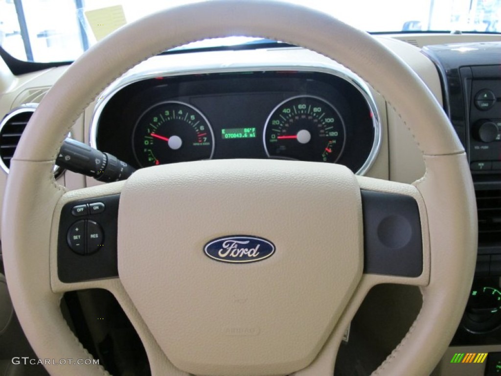 2006 Ford Explorer XLT Stone Steering Wheel Photo #53071189