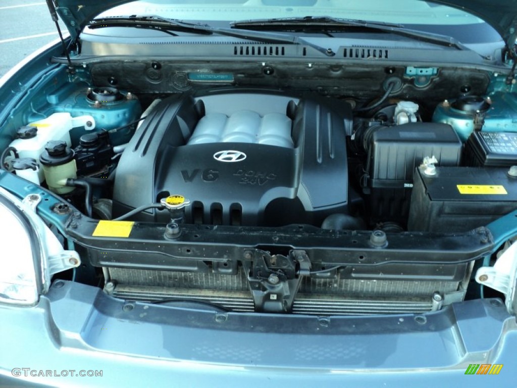 2003 Hyundai Santa Fe GLS 4WD 2.7 Liter DOHC 24-Valve V6 Engine Photo #53071426
