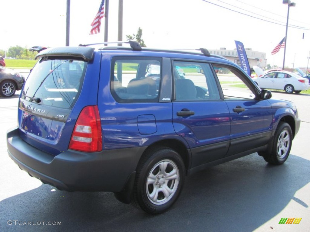 2003 Forester 2.5 X - Pacifica Blue Metallic / Gray photo #2