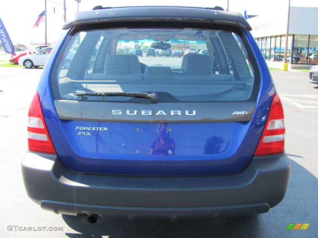 2003 Forester 2.5 X - Pacifica Blue Metallic / Gray photo #14