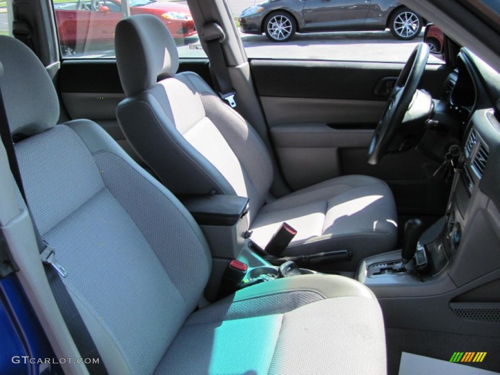 2003 Forester 2.5 X - Pacifica Blue Metallic / Gray photo #17