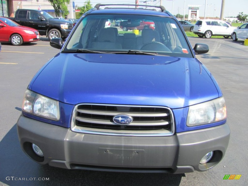 2003 Forester 2.5 X - Pacifica Blue Metallic / Gray photo #19