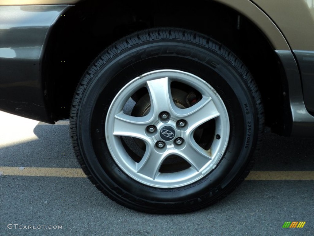 2003 Hyundai Santa Fe LX 4WD Wheel Photo #53072020