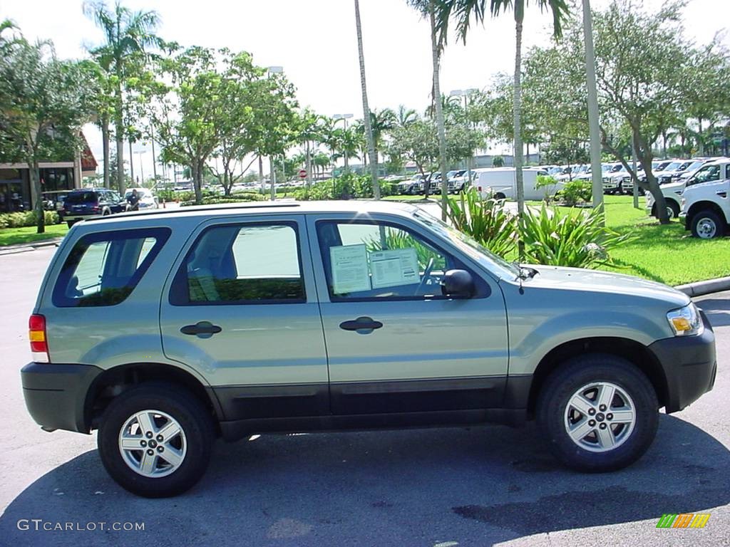 2006 Escape XLS - Titanium Green Metallic / Medium/Dark Flint photo #2