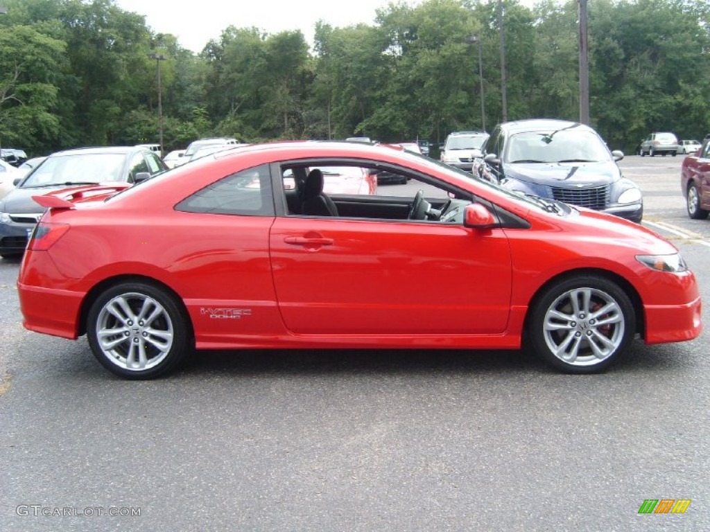 2007 Civic Si Coupe - Rallye Red / Black photo #7