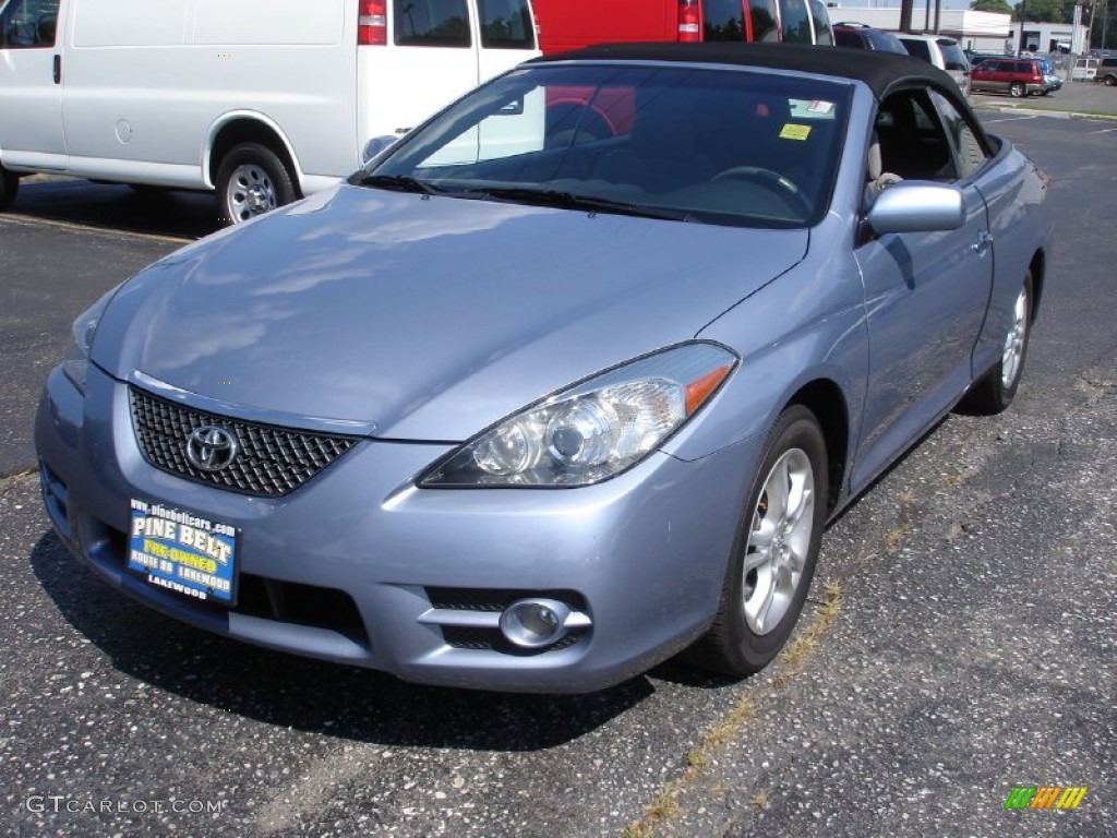 2007 Solara SE V6 Convertible - Cosmic Blue Metallic / Dark Stone photo #1