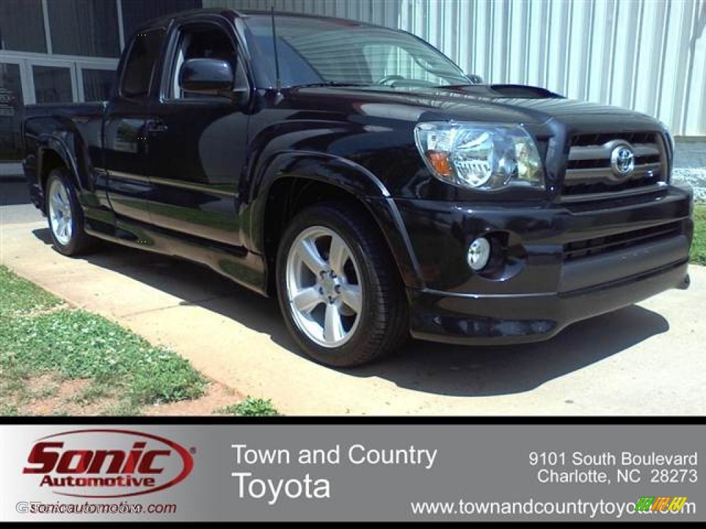 2010 Tacoma X-Runner Access Cab - Black Sand Pearl / Graphite photo #1