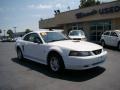 2001 Oxford White Ford Mustang V6 Coupe  photo #2
