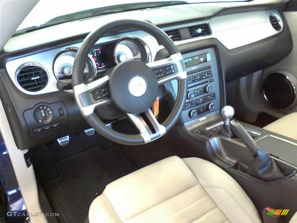 Stone Interior 2010 Ford Mustang GT Premium Coupe Photo #53076891