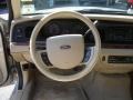 2007 Ford Crown Victoria Light Camel Interior Steering Wheel Photo