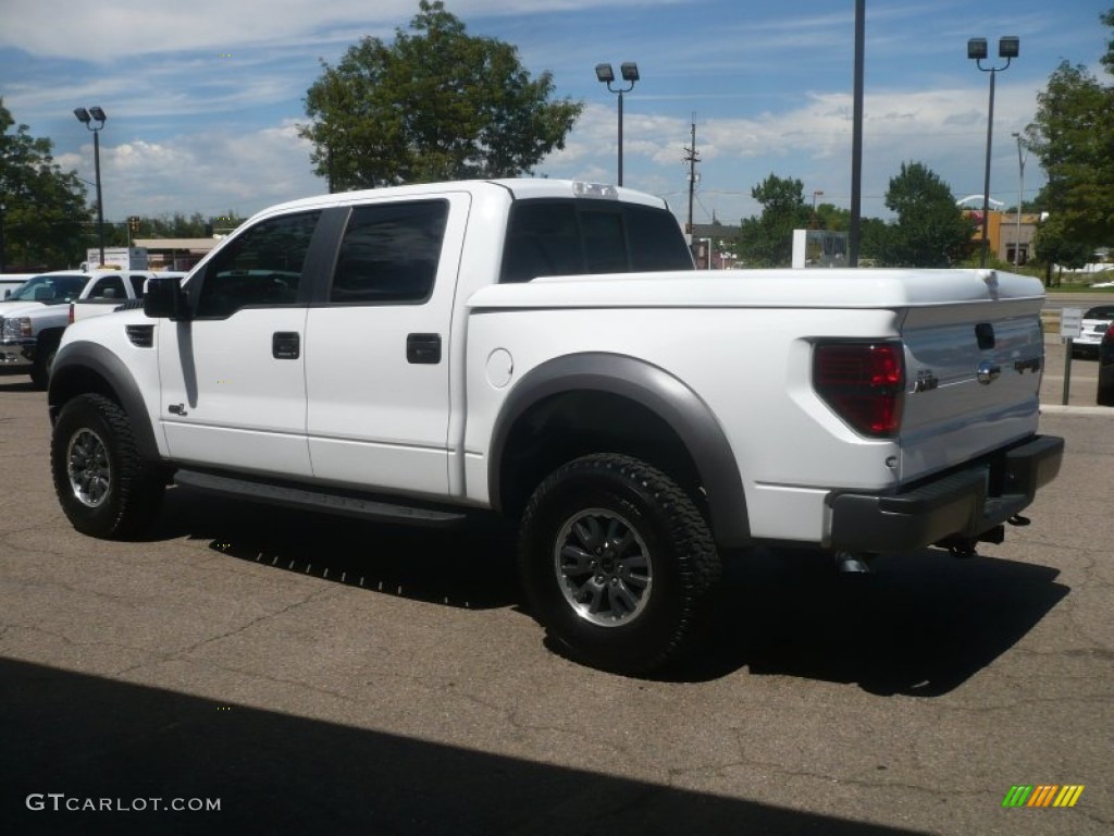 2011 F150 SVT Raptor SuperCrew 4x4 - Oxford White / Raptor Black photo #4