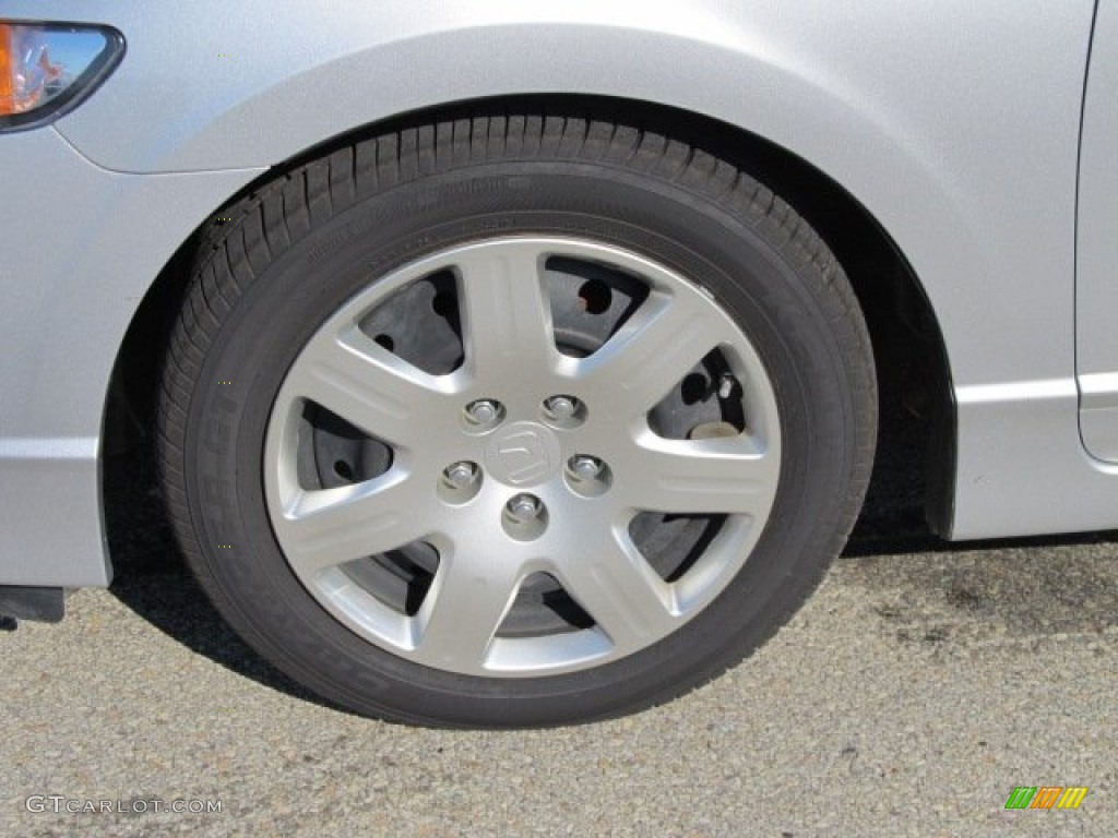 2009 Civic LX Sedan - Alabaster Silver Metallic / Gray photo #3
