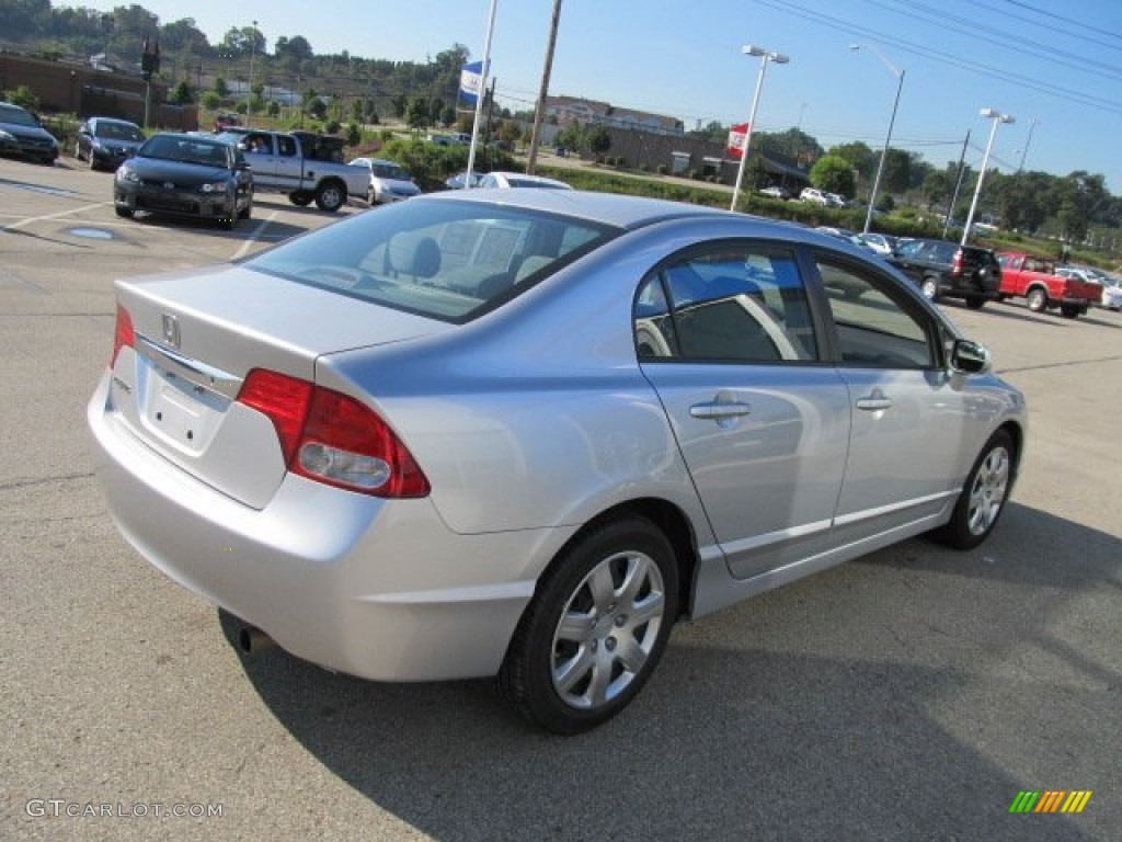 2009 Civic LX Sedan - Alabaster Silver Metallic / Gray photo #7
