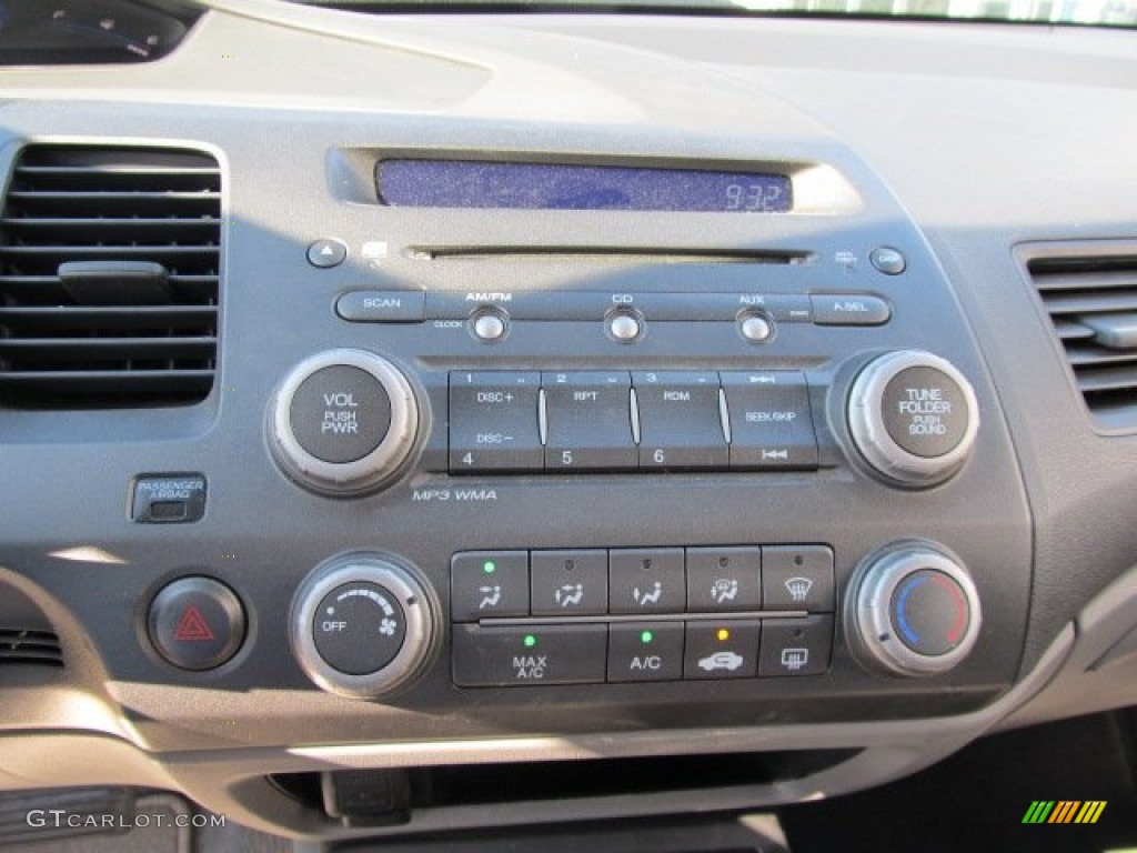 2009 Civic LX Sedan - Alabaster Silver Metallic / Gray photo #16