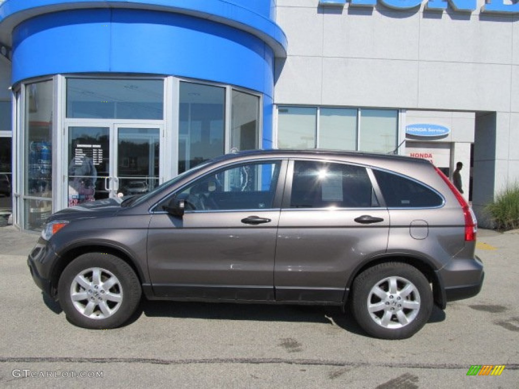 2009 CR-V EX 4WD - Urban Titanium Metallic / Black photo #3
