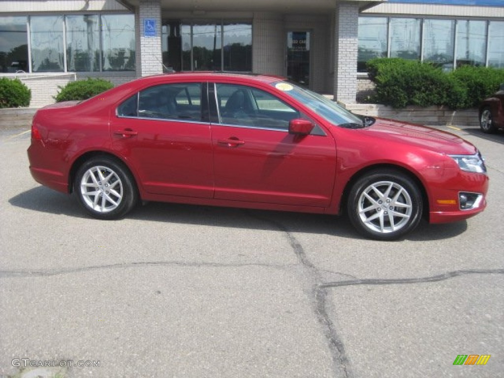 2010 Fusion SEL - Red Candy Metallic / Charcoal Black photo #5