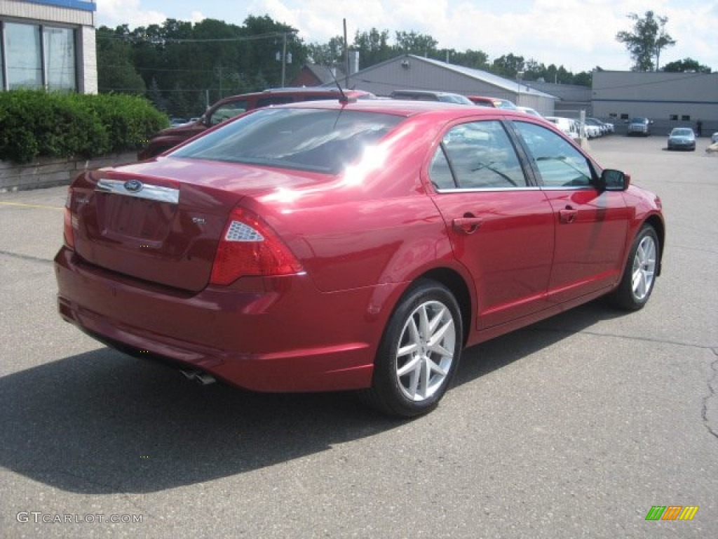 2010 Fusion SEL - Red Candy Metallic / Charcoal Black photo #6