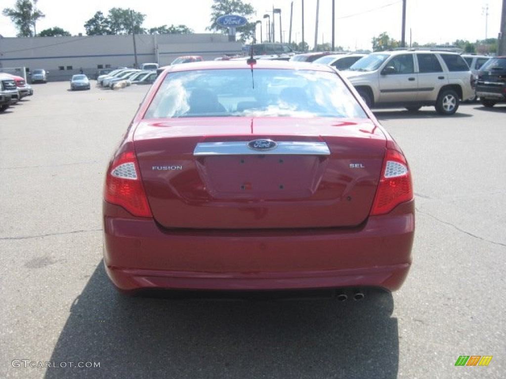 2010 Fusion SEL - Red Candy Metallic / Charcoal Black photo #7