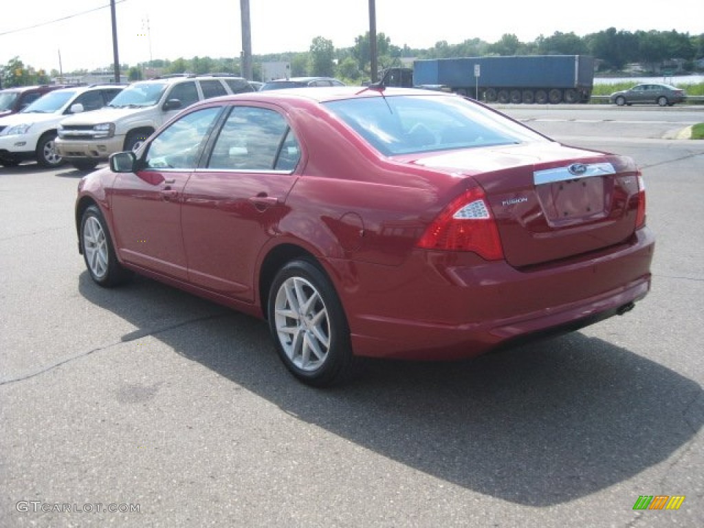 2010 Fusion SEL - Red Candy Metallic / Charcoal Black photo #8