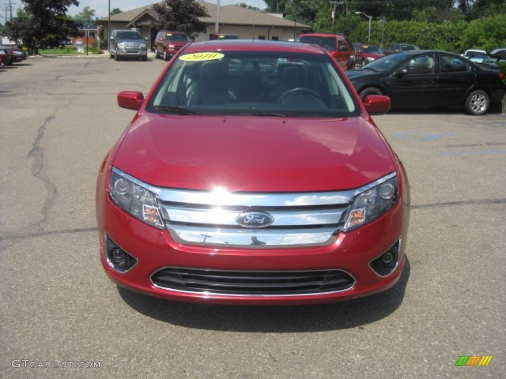 2010 Fusion SEL - Red Candy Metallic / Charcoal Black photo #11