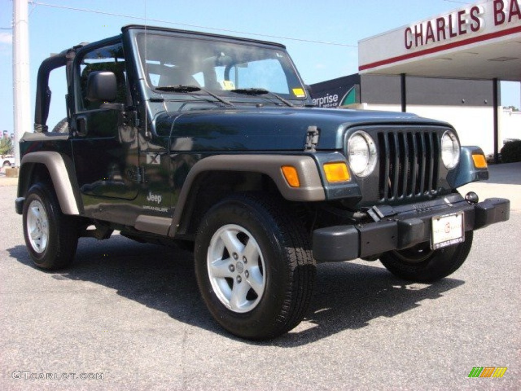 2005 Wrangler X 4x4 - Deep Beryl Green Pearl / Dark Slate Gray photo #1