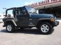 2005 Deep Beryl Green Pearl Jeep Wrangler X 4x4  photo #2