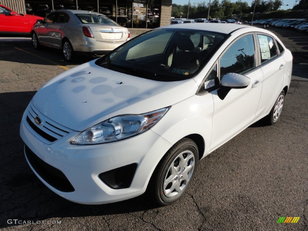 Oxford White 2012 Ford Fiesta S Sedan Exterior Photo #53083216