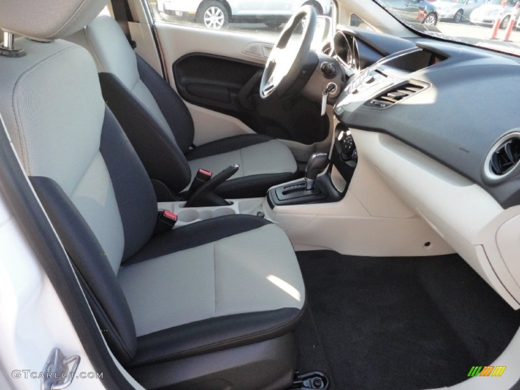 Light Stone/Charcoal Black Interior 2012 Ford Fiesta S Sedan Photo #53083354