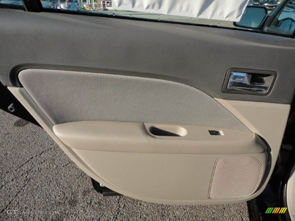 2012 Ford Fusion S Medium Light Stone Door Panel Photo #53083630