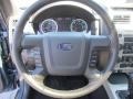 Charcoal Black 2012 Ford Escape XLT V6 Steering Wheel