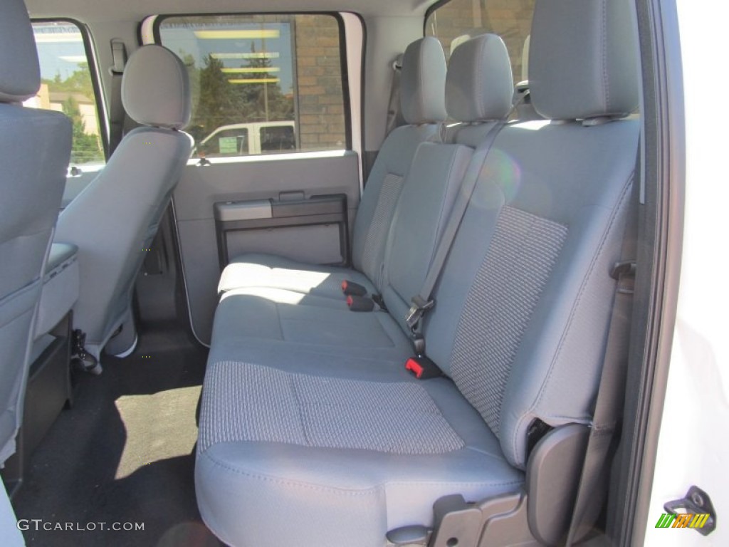 Steel Interior 2012 Ford F250 Super Duty XLT Crew Cab 4x4 Photo #53085569