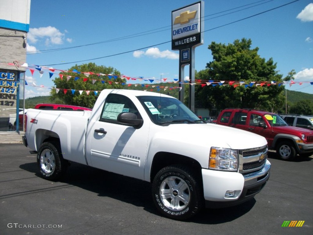 2011 Silverado 1500 LT Regular Cab 4x4 - Summit White / Ebony photo #1