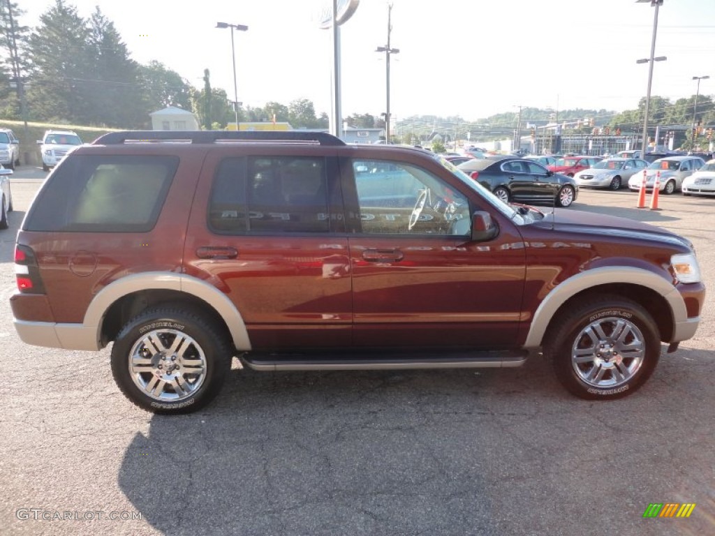 2010 Explorer Eddie Bauer 4x4 - Dark Copper Metallic / Camel photo #5