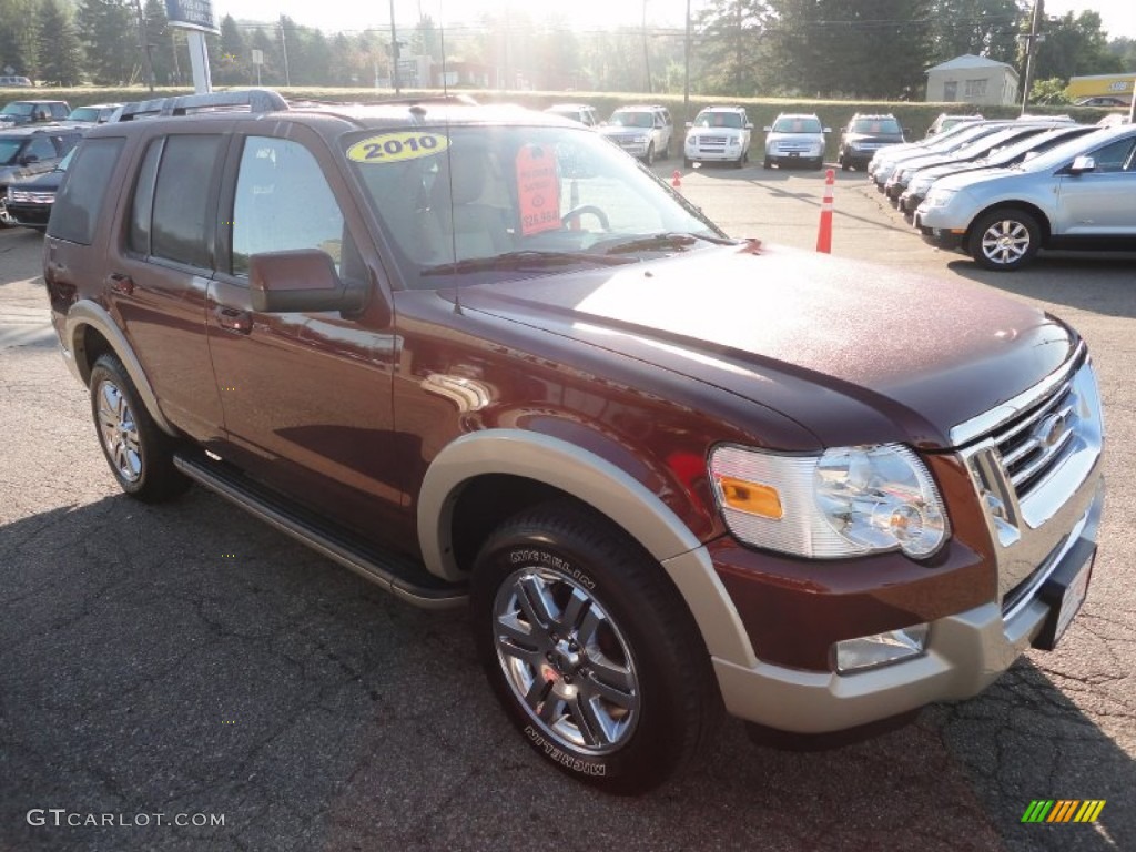 2010 Explorer Eddie Bauer 4x4 - Dark Copper Metallic / Camel photo #6