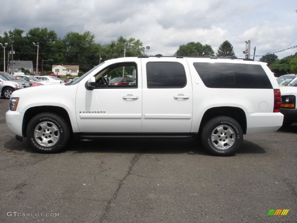 Summit White 2007 Chevrolet Suburban 1500 LT 4x4 Exterior Photo #53088602