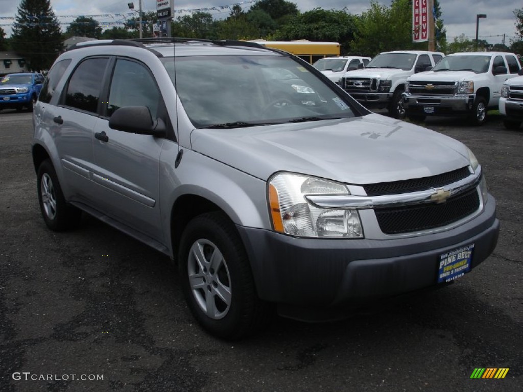 2005 Equinox LS AWD - Galaxy Silver Metallic / Light Gray photo #3